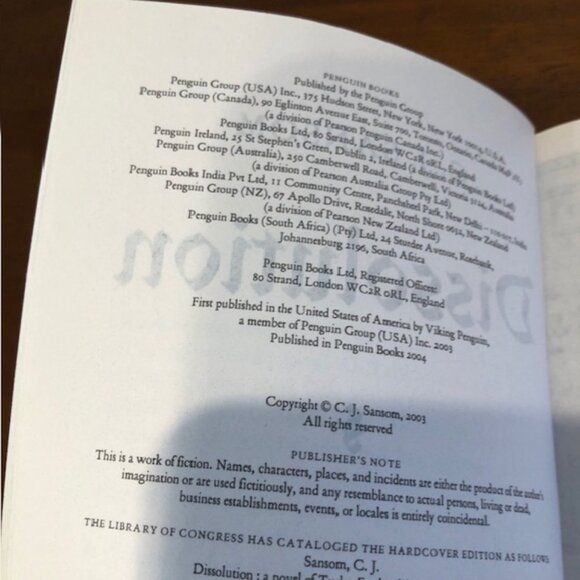 Dissolution A Novel Of Tudor England - Picture 7 of 10